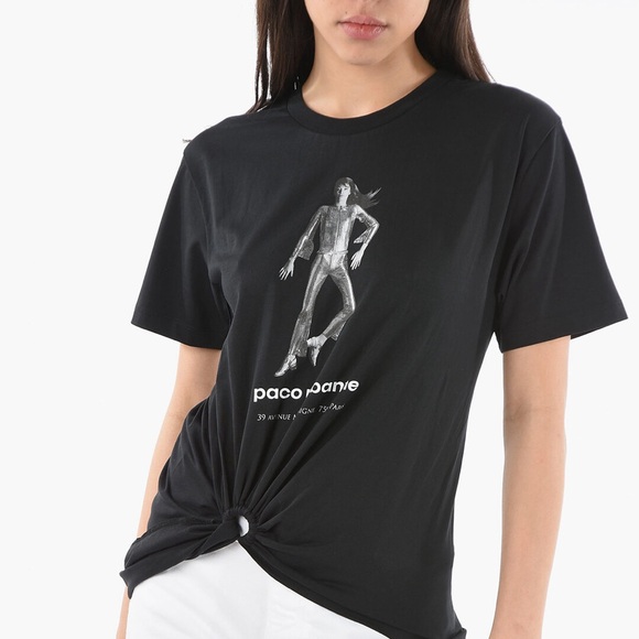 PACO RABANNE graphic cropped tee - Picture 2 of 10